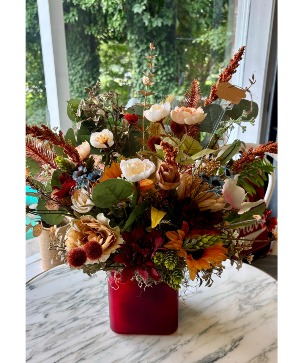 Brugandy Breeze Silk Arrangement