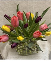 Bubble Ball of Tulips Arrangemnt