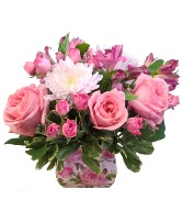 Bubblegum Beauty Arrangement in Keepsake Tin