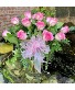 Bubblegum Pink Roses Vase arrangement