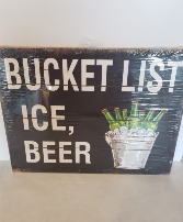 Bucket List Sign Giftware