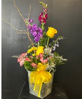 Bucket of Blooms flower arrangement