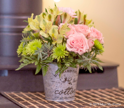 Bucket of Love Floral Arrangement