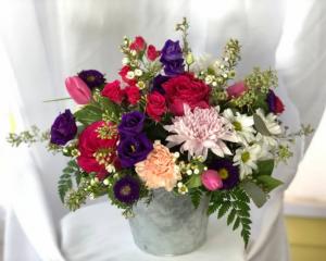 Bucket of Love fresh arrangement