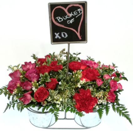 Buckets of Love Container Arrangement