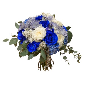 Blue Emotions Wedding Bouquet Flowers