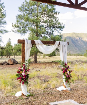 Buffalo Park Arch & Flowers  in Flagstaff, AZ | Floral Arts of Flagstaff