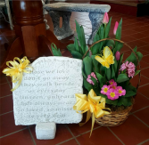 Bulb Garden or Planter with Stone