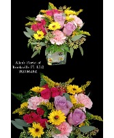 Bumble Bee Cube  Fresh cut flowers 