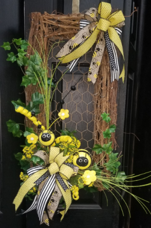 Bumblebee Wreath Silk Wreath