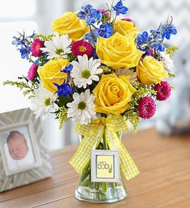 Bundle Of Blooms Includes Hanging Photo Frame in Oakdale, NY | POSH FLORAL DESIGNS INC.