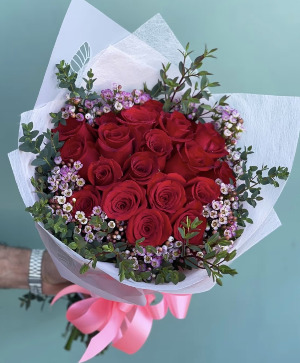 Bundle Of Romance Wrapped Bouquet