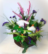 Bunnies in a Basket Permanent Botanical 