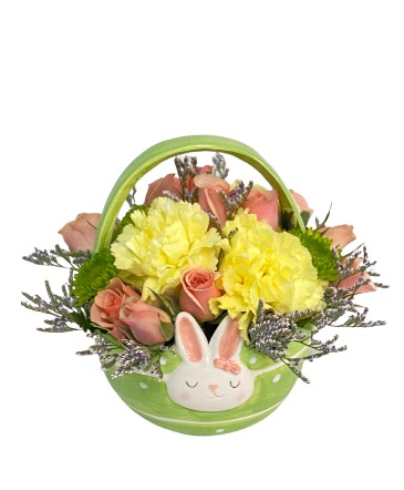 Bunny Basket Bouquet EASTER SPECIAL in Lewiston, ME | BLAIS FLOWERS & GARDEN CENTER