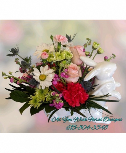 Bunny Blooms Basket Spring