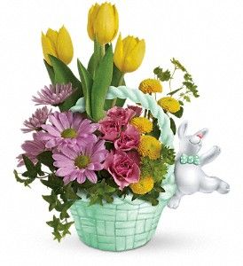 Bunny Hug Flower Arrangement