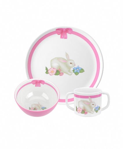 Portmerion Bunny Melamine 3 Piece Set 