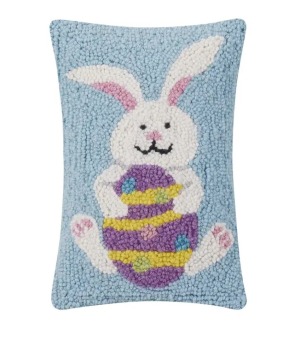 Bunny with Easter Egg  Hook Pillow