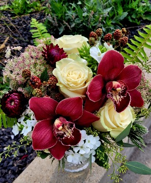 Beautiful Burgandy Bridal Bouquet 
