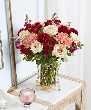 Burgundy Bliss Bouquet 1800-Flowers