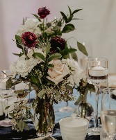 Burgundy & Blush Style Wedding Flowers