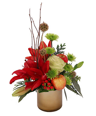 Burgundy Lily Blossoms Floral Design in Ozone Park, NY | Heavenly Florist