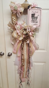 New outlet Baby Girl Deco Mesh Wreath