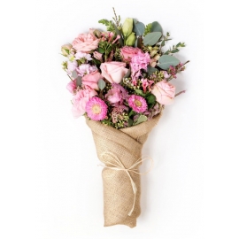 Paper Wrapped Bouquet Floral Arrangement