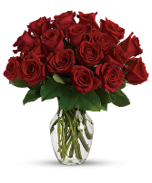 Burning Red Rose Arrangement 