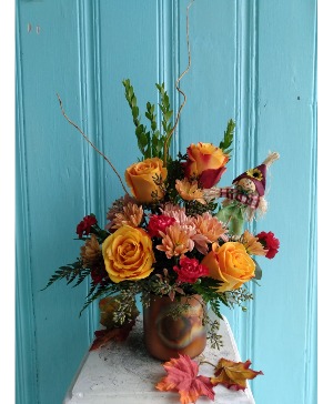 BURNISHED BRONZE FALL ARRANGEMENT