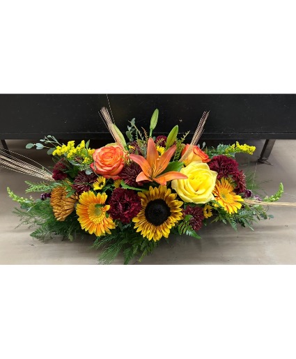 Burst of Autumn Centerpiece Table Centerpiece