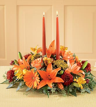 BURST OF AUTUMN FALL CENTERPIECE