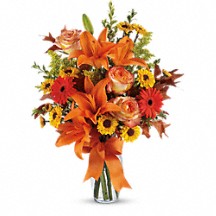 Burst of Autumn Fall Floral Bouquet