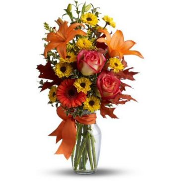 Burst of Autumn Flower Arrangement (TFL02-2A)