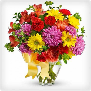 burst of color vase arrangement in Lebanon, NH | LEBANON GARDEN OF EDEN FLORAL SHOP burst of color vase arrangement in Lebanon, NH | LEBANON GARDEN OF EDEN FLORAL SHOP