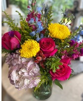 Burst of Color Vase Arrangement 