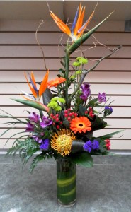 Burst of Colour Vase Arrangement