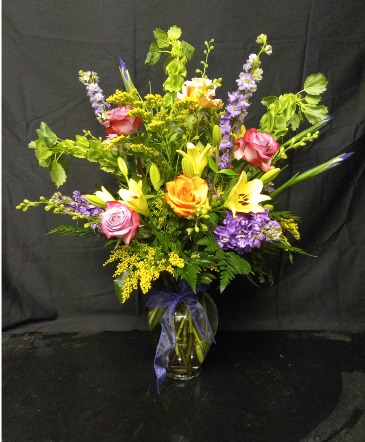 Bursting Flavors Vase Arrangement  in Salado, TX | The Flower Shop
