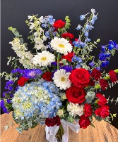 Bursting with Blooms Mixed Vase Arrangement