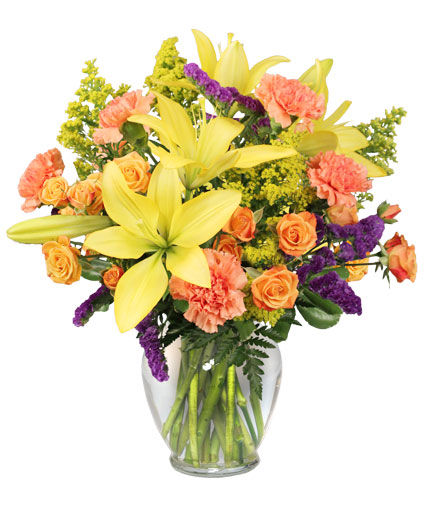 Bursting With Glee! Arrangement in Greenfield, MA - FLORAL AFFAIRS