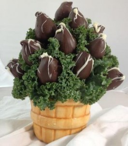 Bushel Basket of 23 Chocolate Strawberries Please give us 24 hr notice