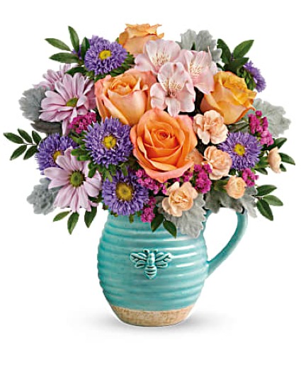 BUSY BEE FLOWER ARRANGEMENT