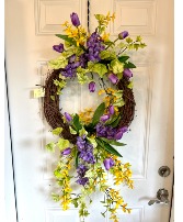Buttercup & Tulip Wreath 
