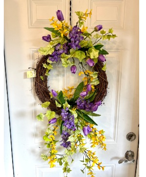 Buttercup & Tulip Wreath 