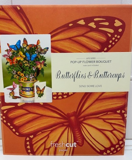 Butterflies & Buttercups Pop up card 