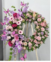 Butterflies garden wreath  Funeral 