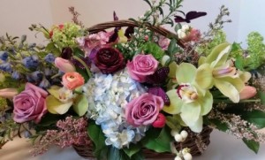 Butterfly Basket oblong basket arrangement in Northport, NY | Hengstenberg's Florist Butterfly Basket oblong basket arrangement in Northport, NY | Hengstenberg's Florist