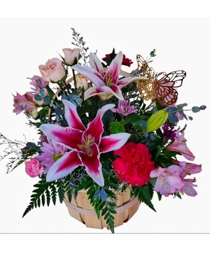 Butterfly Blessing  Basket Arrangement