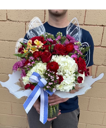 Butterfly Bouquet Vase Arrangement