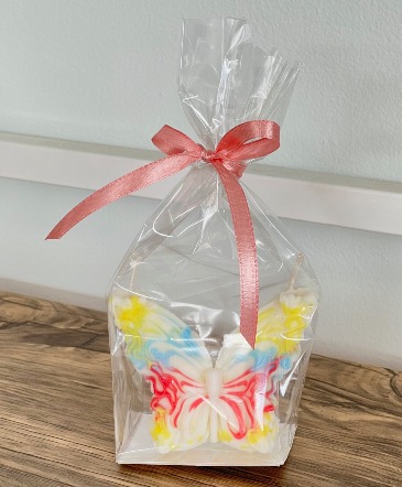 Butterfly Candle Handmade Gift in Newmarket, ON | FLOWERS 'N THINGS FLOWER & GIFT SHOP